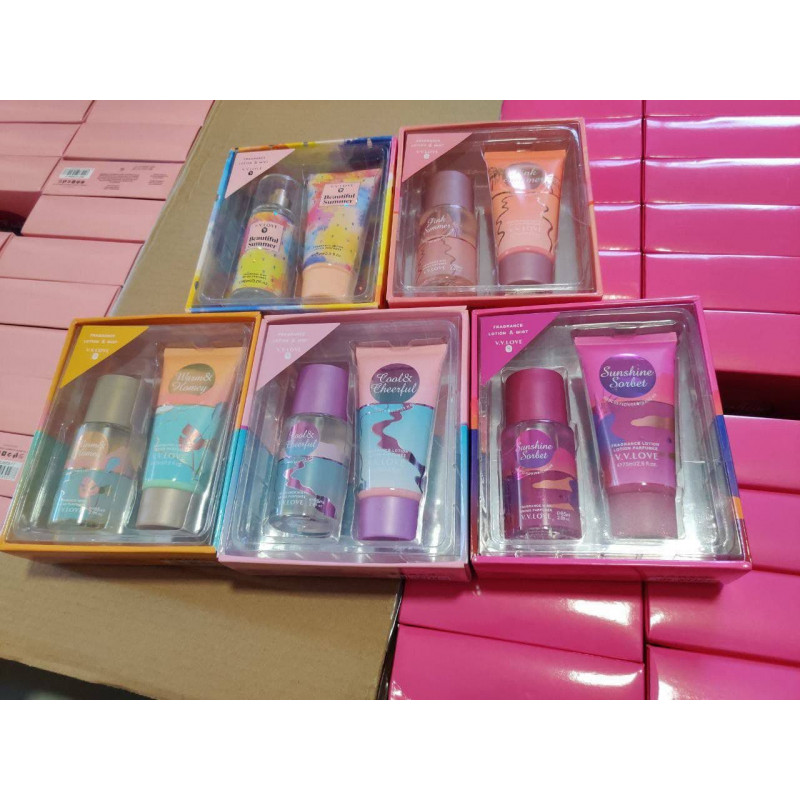 Lotion and perfume set